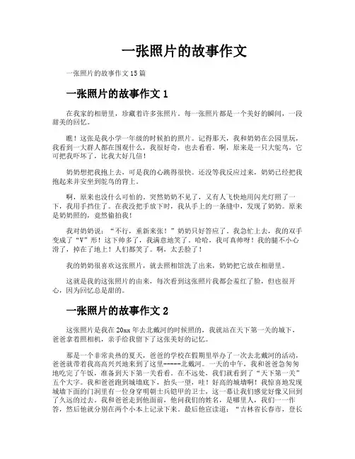 一张照片的故事作文