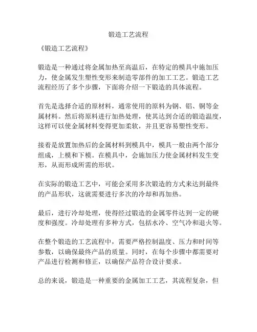 锻造工艺流程