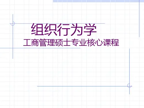 组织行为学—第二章：群体行为