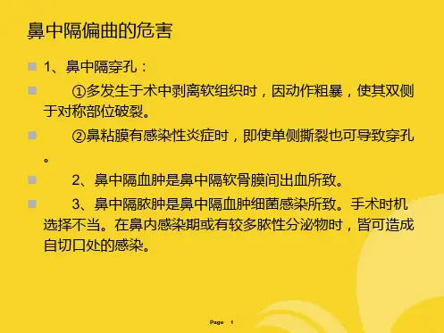 鼻中隔偏曲的病因(共5张PPT)