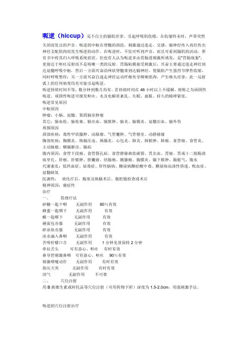 呃逆治疗