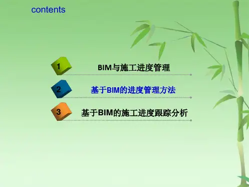 基于BIM的工程进度管理(共15张PPT)