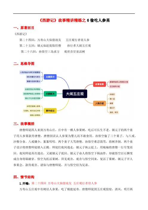 06《偷吃人参果》-《西游记》故事精讲精练