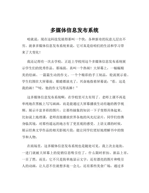 多媒体信息发布系统