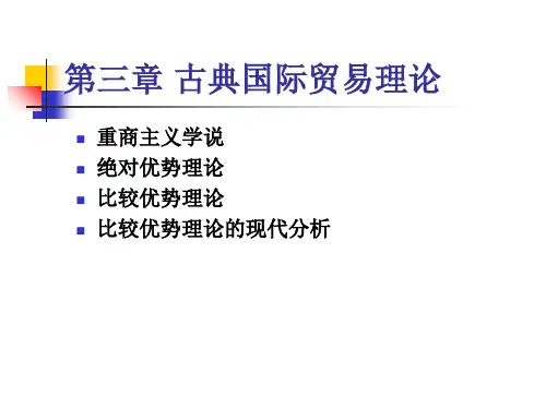 第三章古典国际贸易理论-PPT课件