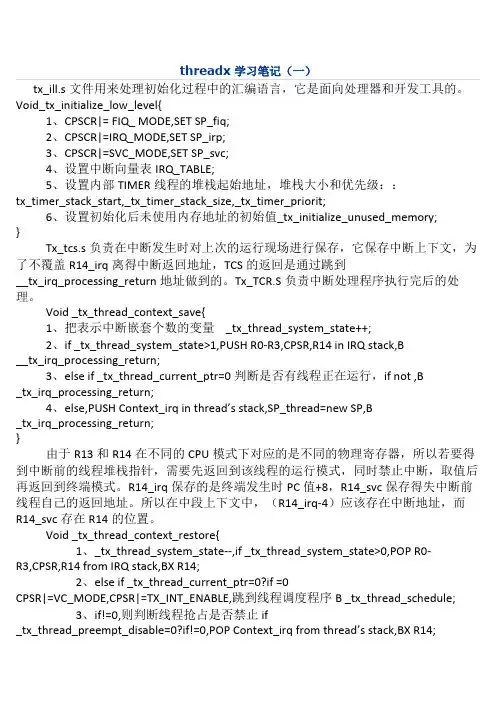 threadx学习笔记