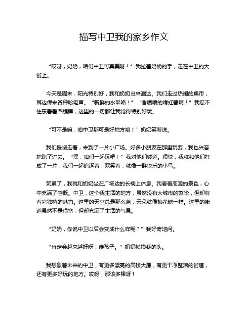 描写中卫我的家乡作文