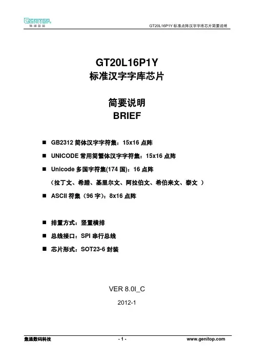 GT20L16P1Y简要说明V8.0I_C