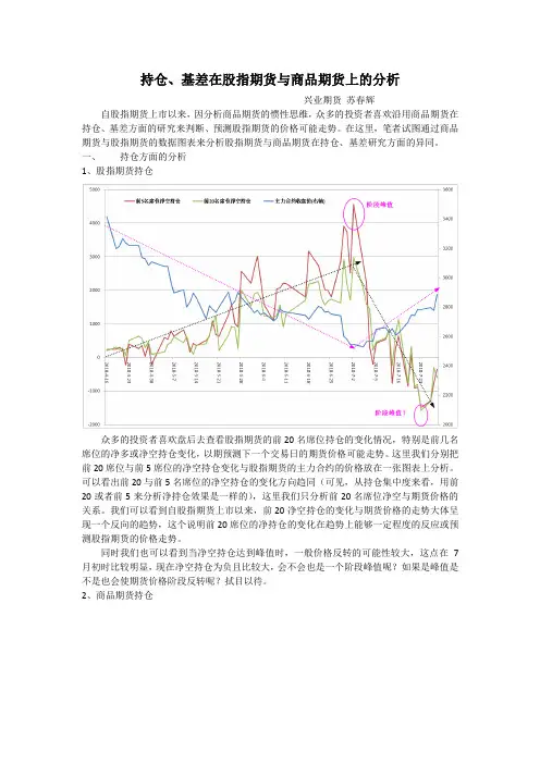 (简体)基差在股指期货与商品期货上的分析
