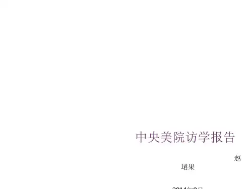 访学报告pptxppt课件