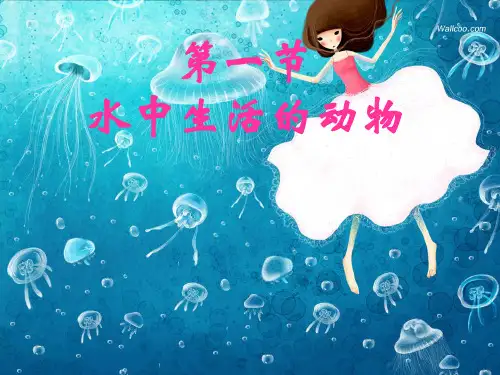 人教生物八上5.1.1  水中生活的动物  课件