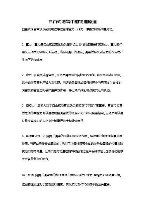 自由式滑雪中的物理原理
