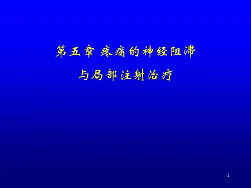 疼痛的神经阻滞ppt课件