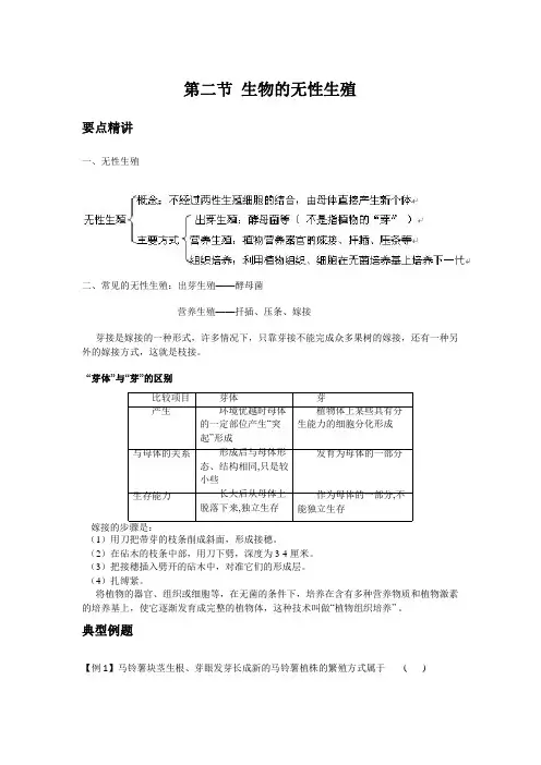 初中生物备课参考 生物的无性生殖