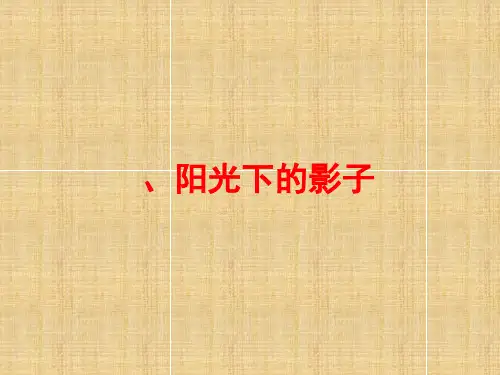 教科版科学五上22《阳光下的影子》课件