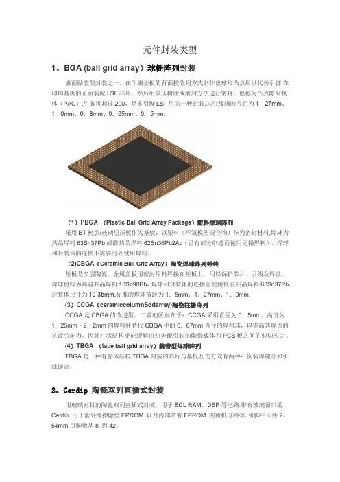 元件封装类型