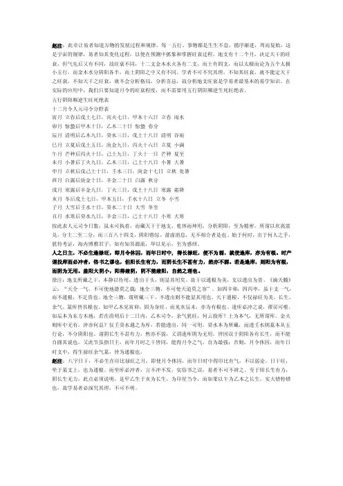 十二月令人元司令分野表