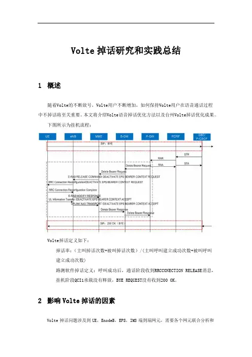 经典案例-VoLTE掉话研究和实践总结