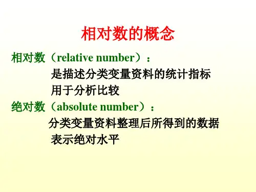 分类资料统计分析