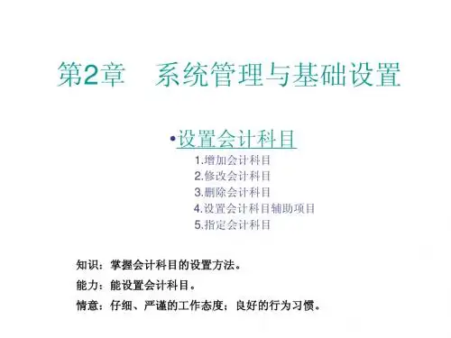 会计电算化公开课PPT