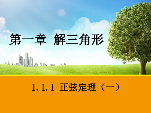 正弦定理全国比赛一等奖市公开课一等奖课件名师大赛获奖课件