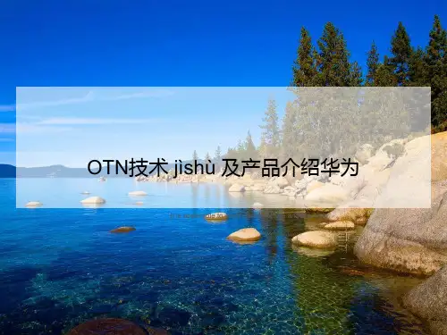 OTN技术及产品介绍华为