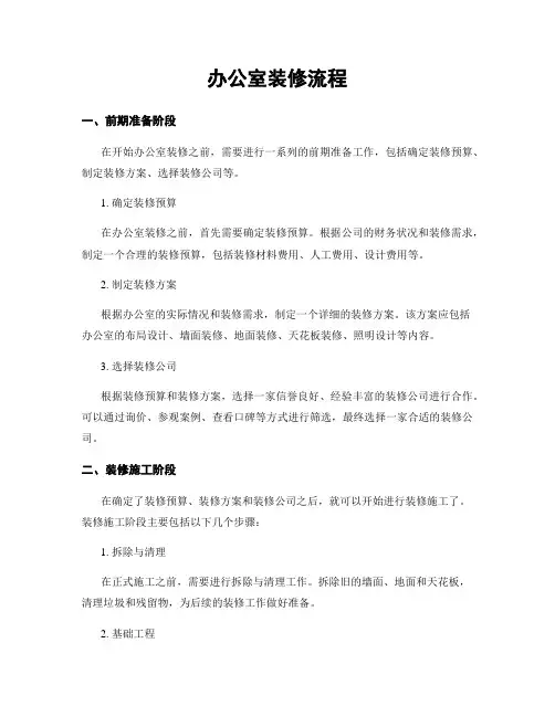 办公室装修流程