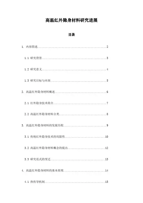 高温红外隐身材料研究进展