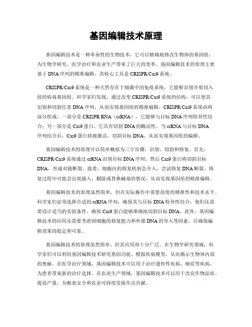 基因编辑技术原理