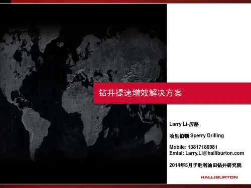 钻井提速解决方案-2014
