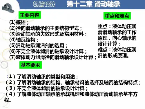 第十二章  滑动轴承
