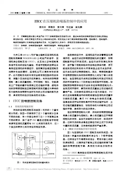 ITCC在压缩机防喘振控制中的应用