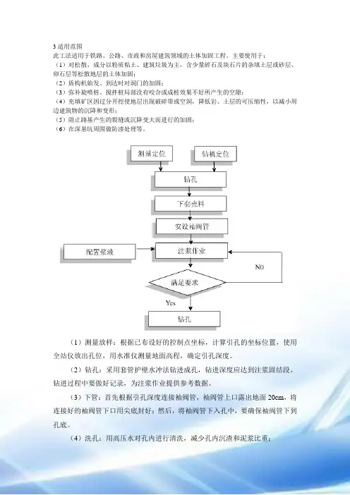 袖阀管施工工艺及注浆量计算