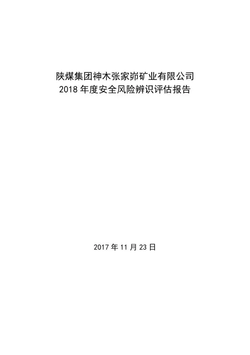 2018年度安全风险辨识评估报告11.24