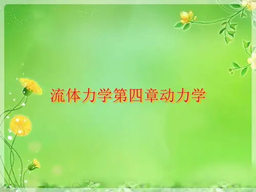 流体力学第四章动力学优秀课件