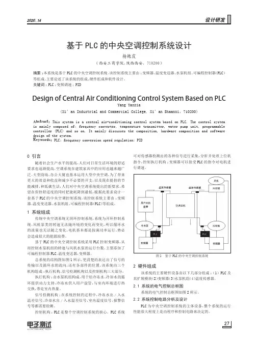 基于PLC的中央空调控制系统设计