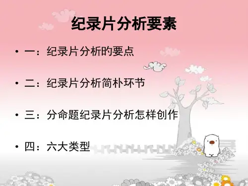 怎样创作纪录片分析