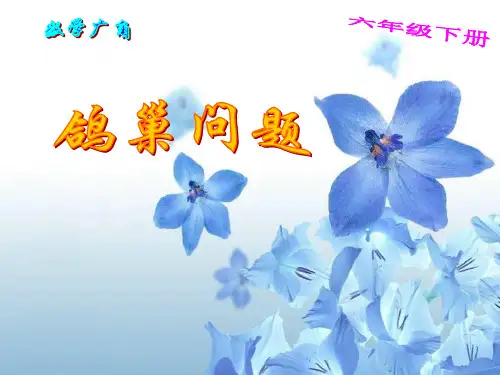 【新】六年级下册数学课件-数学广角-鸽巢问题-人教版 (共15张PPT)