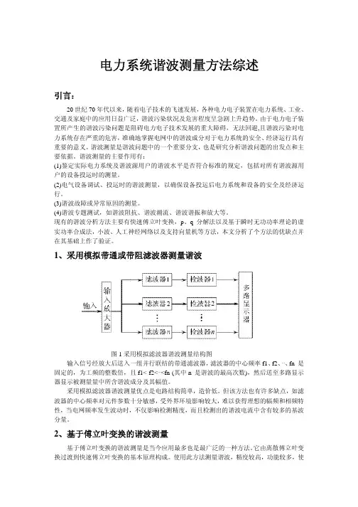 谐波测量方法综述