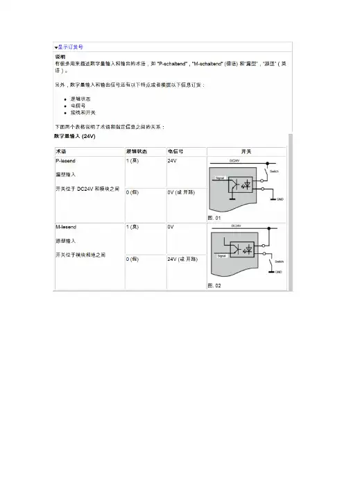 源型和漏型PLC模块讲解