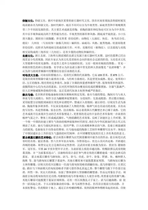 中国美术史及作品鉴赏笔记