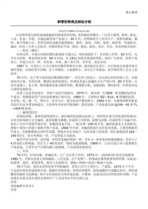织带种类