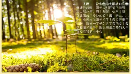 一年级下册语文课件语文园地二和大人一起读：阳光人教部编版