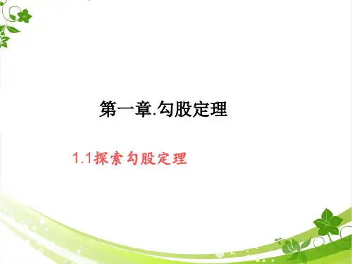 数学八年级上北师大版1-1探索勾股定理课件(20张)