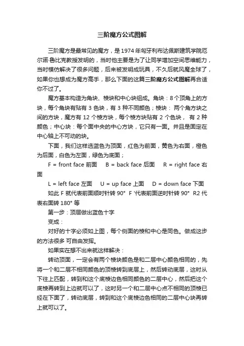 三阶魔方公式图解