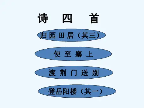 八年级语文诗四首-PPT