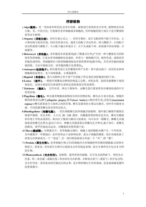 浮游植物