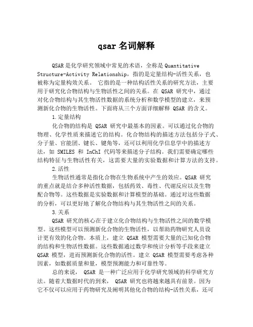 qsar名词解释