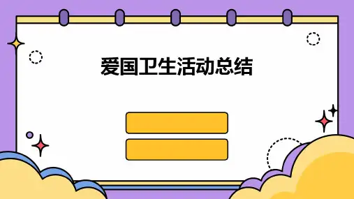 爱国卫生活动总结PPT