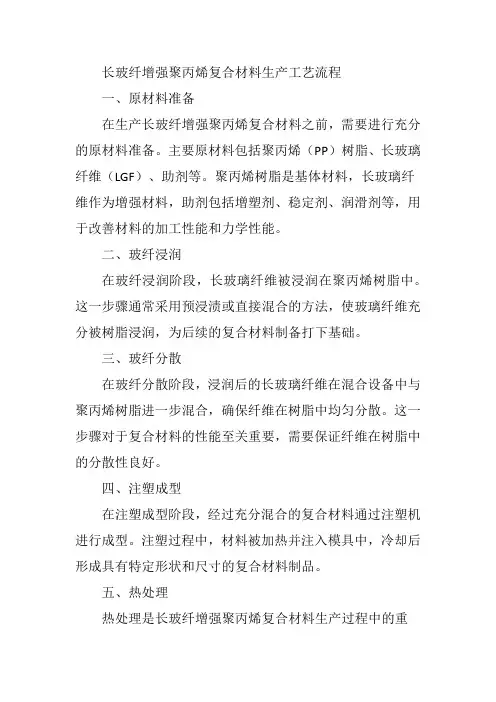 长玻纤增强聚丙烯复合材料生产工艺流程